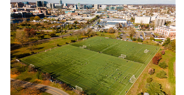 West Beach Turf Fields. Photo by Steve Labkoff