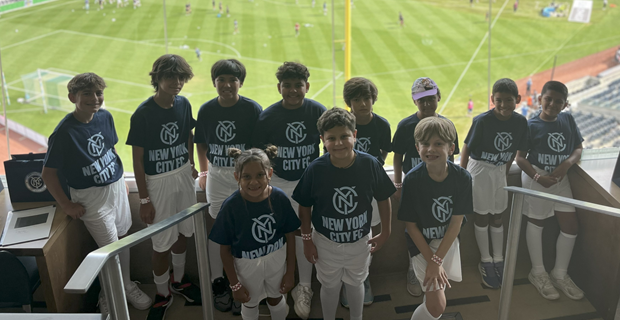 Stamford FC players at NYCFC game on August 17!